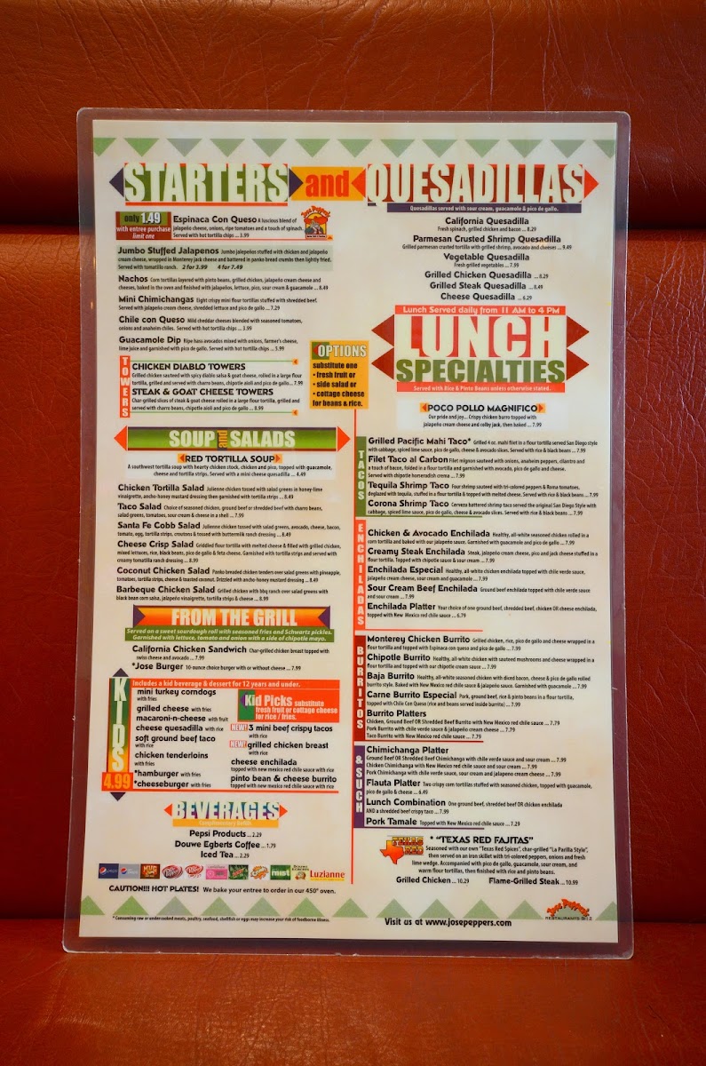 Jose Pepper's Menu-9